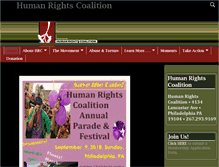 Tablet Screenshot of hrcoalition.org